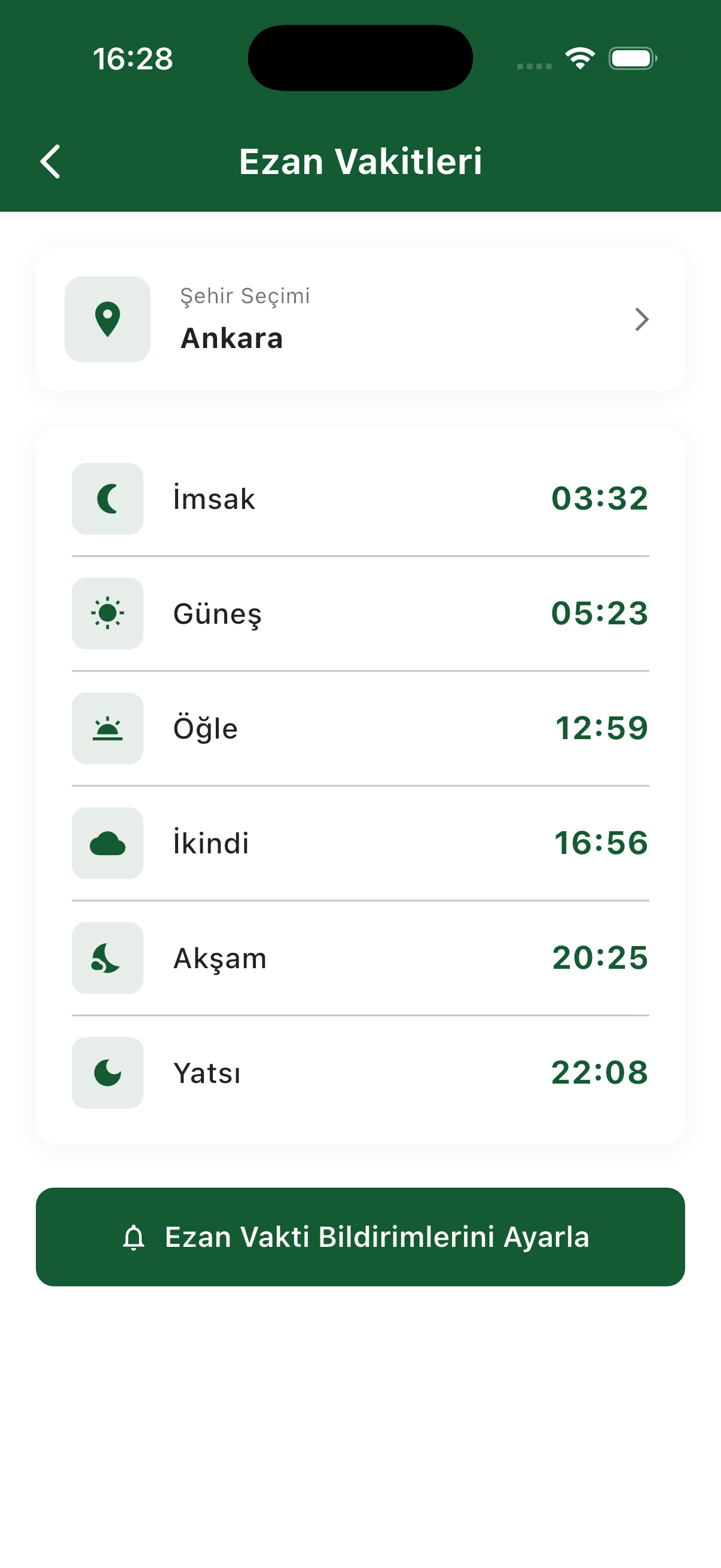 Namaz Vakitleri